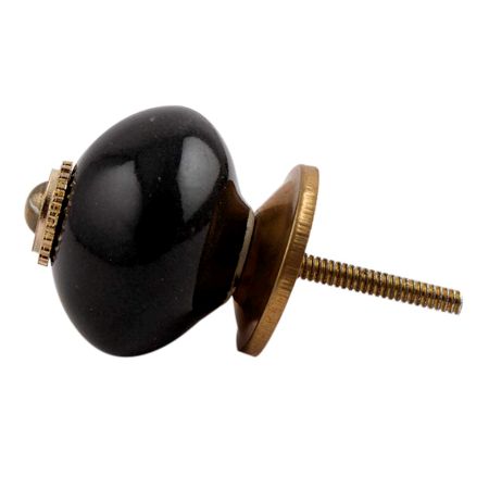 Black Golden Fitting  Ceramic Dresser Knob Online